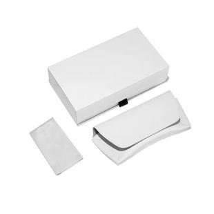 GM新款白色太阳眼镜收纳包高端简约抗摔防压大容量墨镜礼盒云朵包