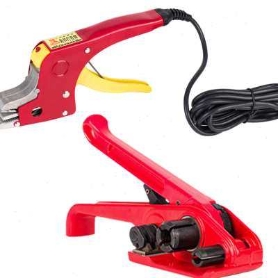 LINGS 热熔打包机 免扣打包钳手动 手工捆扎机电熔 带收紧器套装