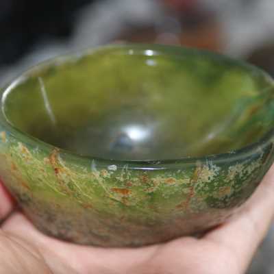 天然玛瑙碗原石 玛瑙聚宝盆 居家办公室内花草植物盆摆件原石奇石