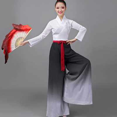 六一儿童节表演服装古典舞演出服中国风儿童万疆同款扇子舞蹈新款