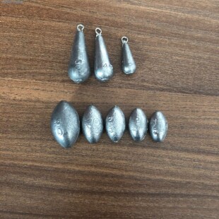 锚鱼专用铅坠防挂底圆柱型铅坠带环笔铅长条铅坠远投钓鱼铅坠锚钩