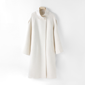 【艾薇严选】25秋冬时尚简约立领厚款羊毛大衣88285