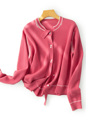 【甜甜圈Tia专享】经典时尚百搭毛针织衫23652