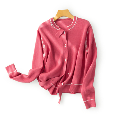 【甜甜圈Tia专享】经典时尚百搭毛针织衫23652