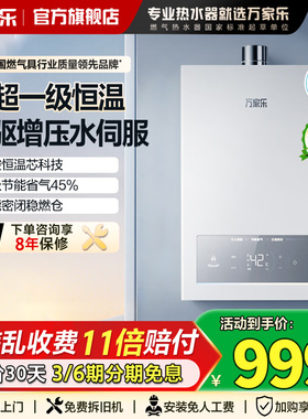 万家乐恒温燃气热水器13升TP3天然气恒温变频16P3PRO