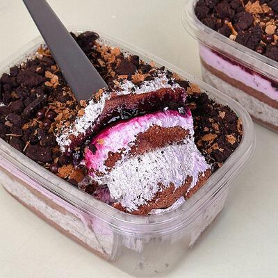 诗行莓洛可力可动HNO物奶油手酱作多多江蛋糕盒子巧克蓝莓甜品零