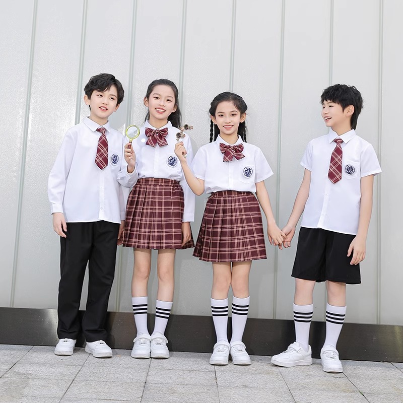 中小学生诗歌朗诵演出服学院风