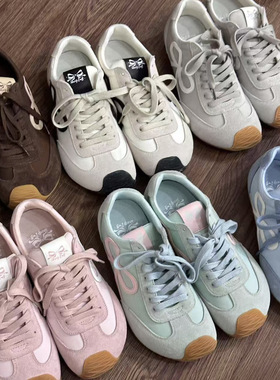 【现货】日常跑跑lo跑运动鞋德训鞋日系绵羊运动小众阿甘鞋原创秋