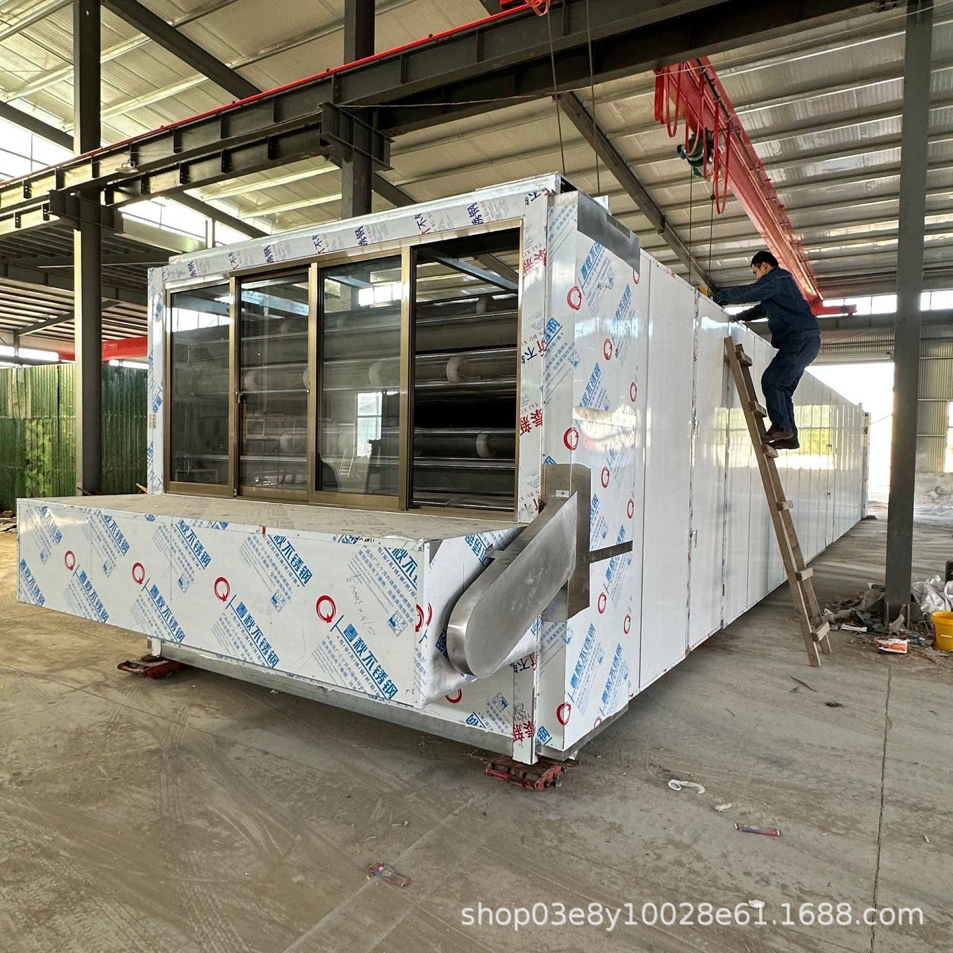 大型网带蔬菜水果中药材烘干机  山药片山药皮电热恒温网带流水线,机械设备,涂装设备,淘宝优惠券,粉丝福利购,淘宝优惠卷