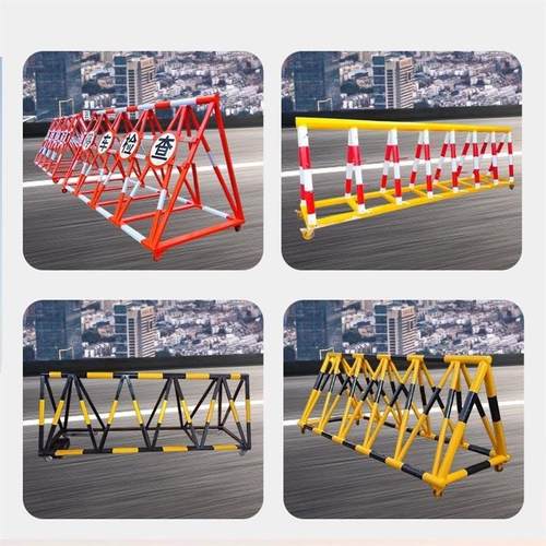 移动拒马路障防撞栏  铁马护栏防冲撞护栏 带轮防护栏