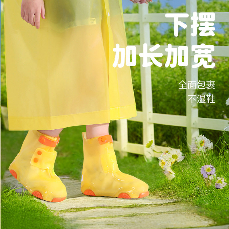 儿童一次性雨衣男女小学初中生可背书包户外便携全身防暴雨雨披