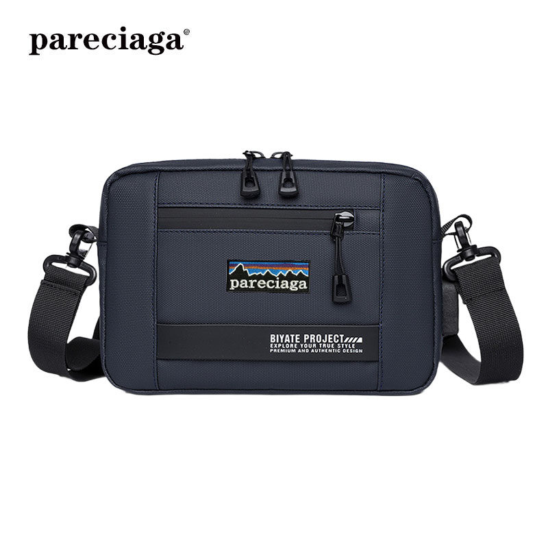 巴塔正品pareciaga多功能男士轻便防水手拿包夏天小款单肩斜挎包