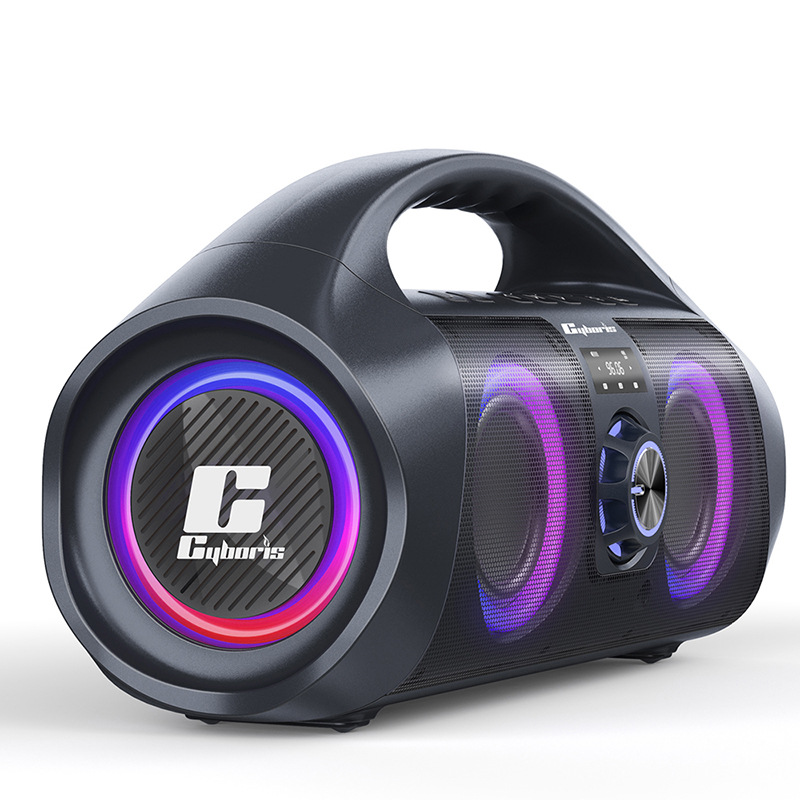 赛柏瑞斯120W RGB炫彩户外蓝牙5.3 ipx7级防水重低音炮广场舞音响