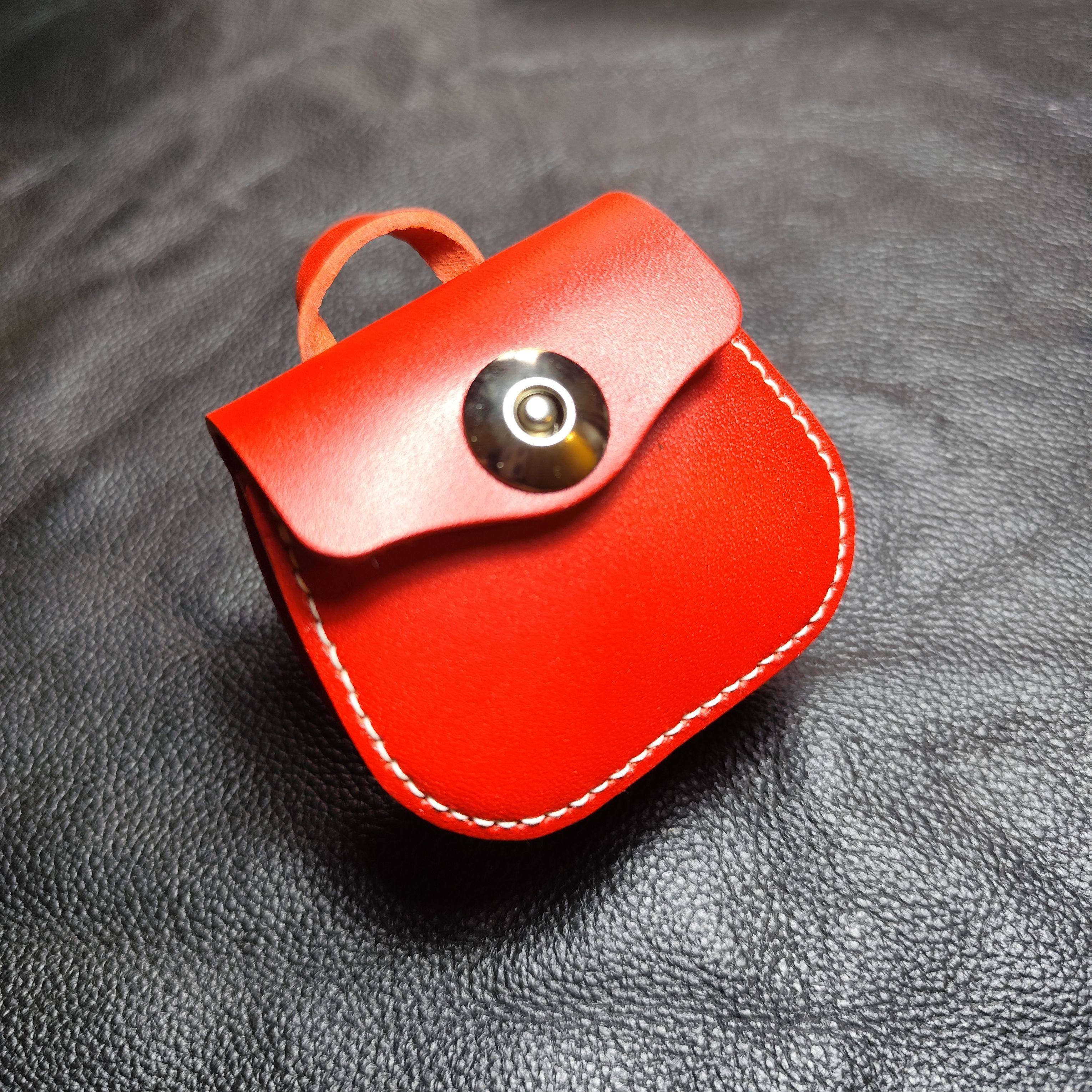 手工皮具挂件真皮包挂件高级感耳机包