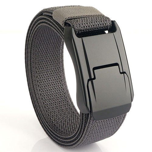 新款铝合金扣尼龙腰带加厚布皮带