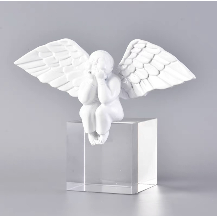 镀金水晶天使条纹领带托盘样板房衣帽间衣柜梳妆台装饰品摆件道具