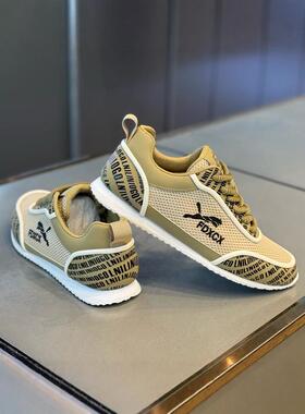 ZaSaFran！2025春季新款透气网面运动鞋休闲低帮鞋子轻便软底男鞋