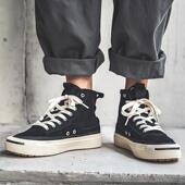 高筒帆布鞋 百搭潮流休闲厚底鞋 男夏季 子学生覆古中邦板鞋 透气新款