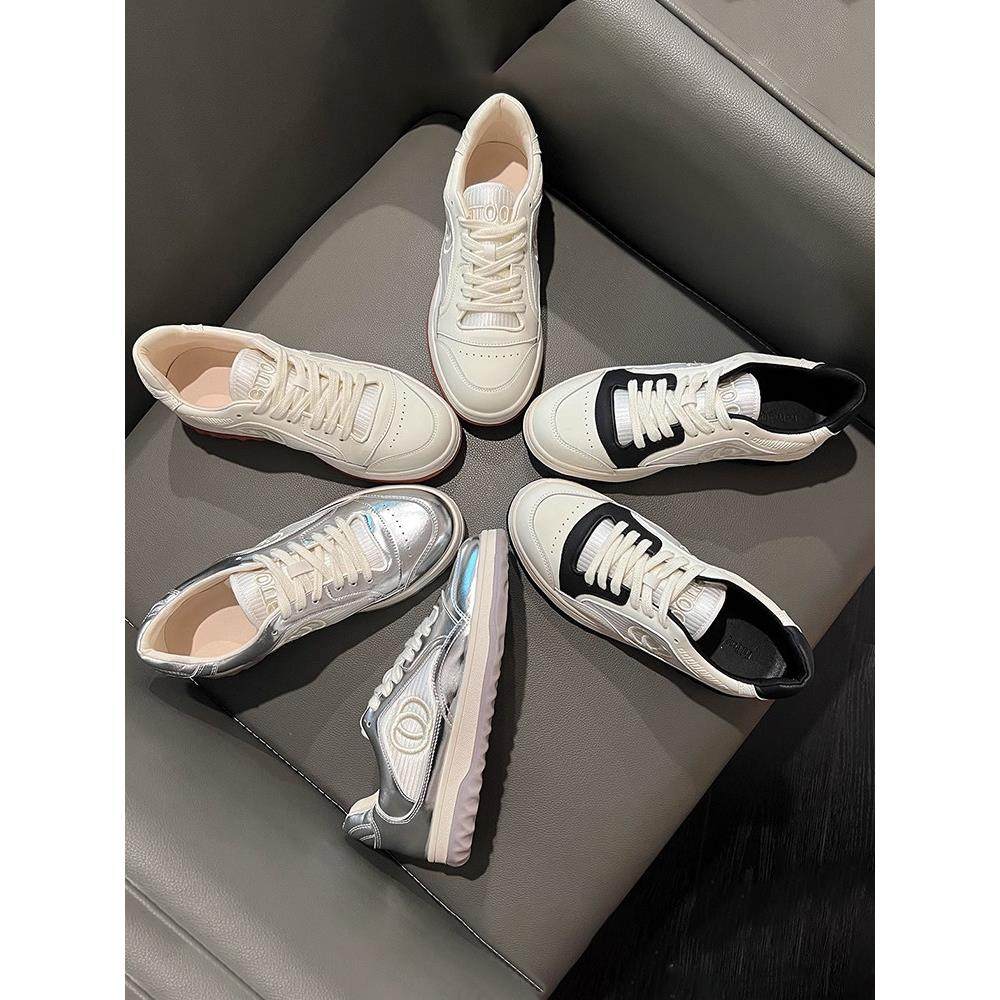 港风厚底小香风复古板鞋女2025年春秋新款百搭显瘦显高休闲运动鞋,女鞋,时尚休闲鞋,淘宝优惠券,粉丝福利购,淘宝优惠卷