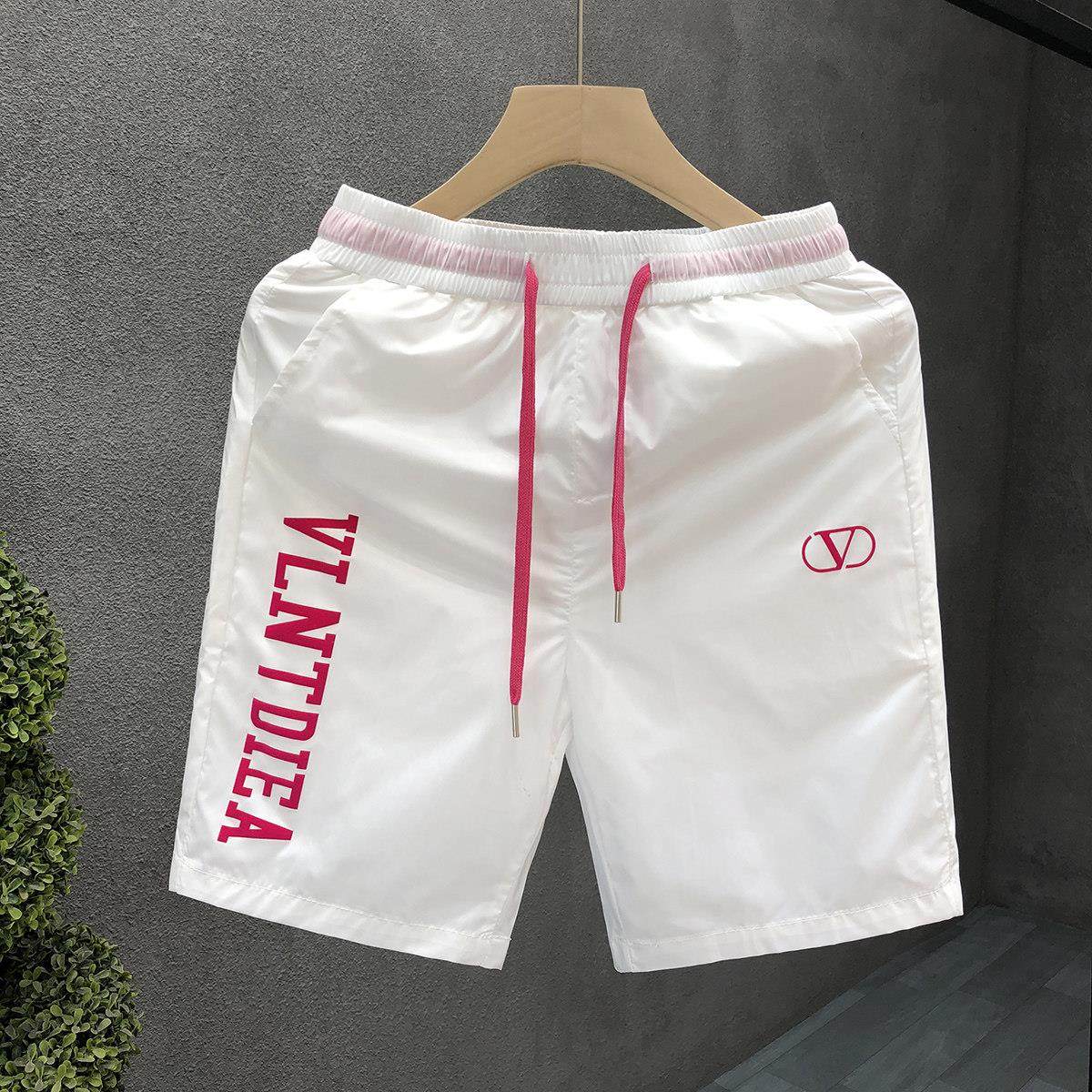 潮牌休闲短裤男2025新款潮流个性速干沙滩裤时尚印花男士五分五分