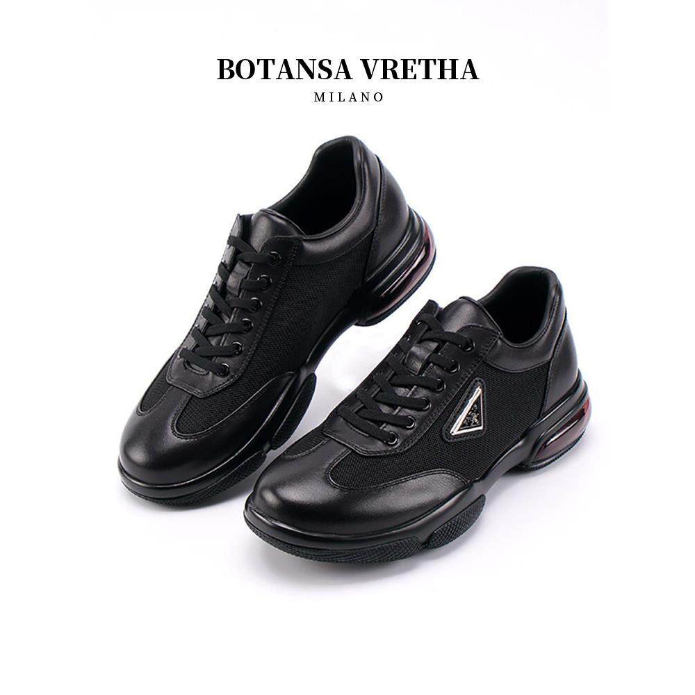 意大利BOTANSA VRETHA&BV舒透商务运动鞋男粒面皮网面拼接休闲鞋