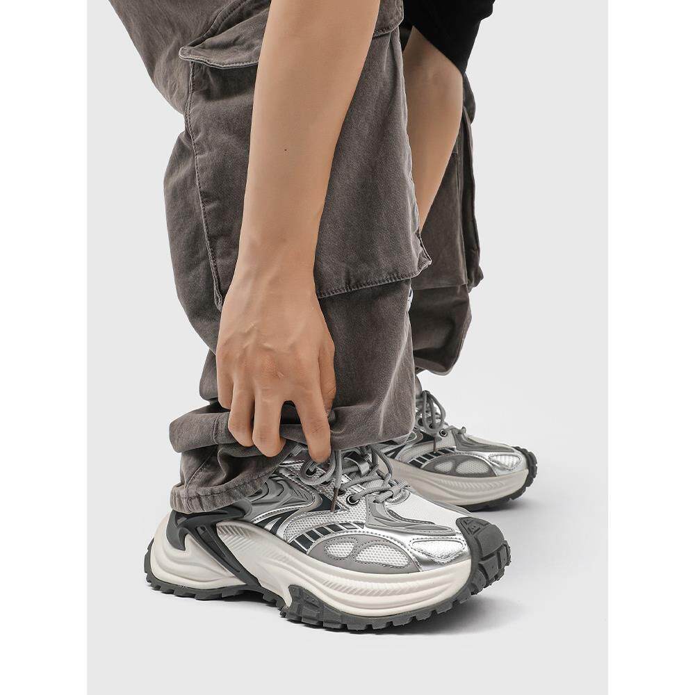 洛德蒙2025年新款爆款百搭厚底增高情侣老爹鞋户外运动休闲跑鞋潮