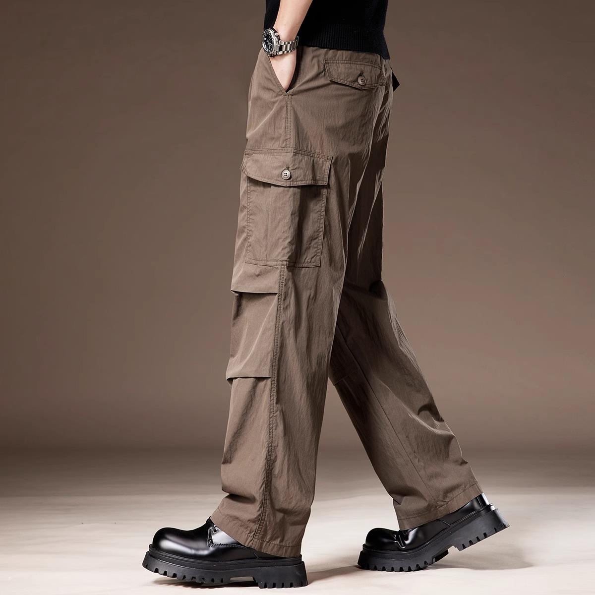 it neith BIAS潮牌夏季薄款户外速干冰丝工装裤男士直筒冲锋伞兵