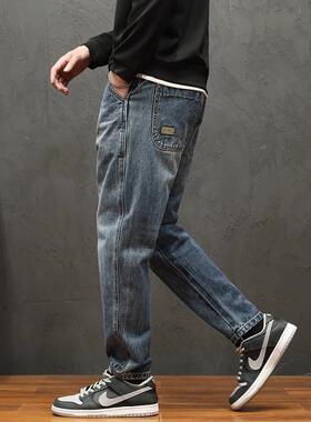 it Afternnaths潮牌美式覆古直筒牛仔裤男宽松休闲 秋季新款烟管