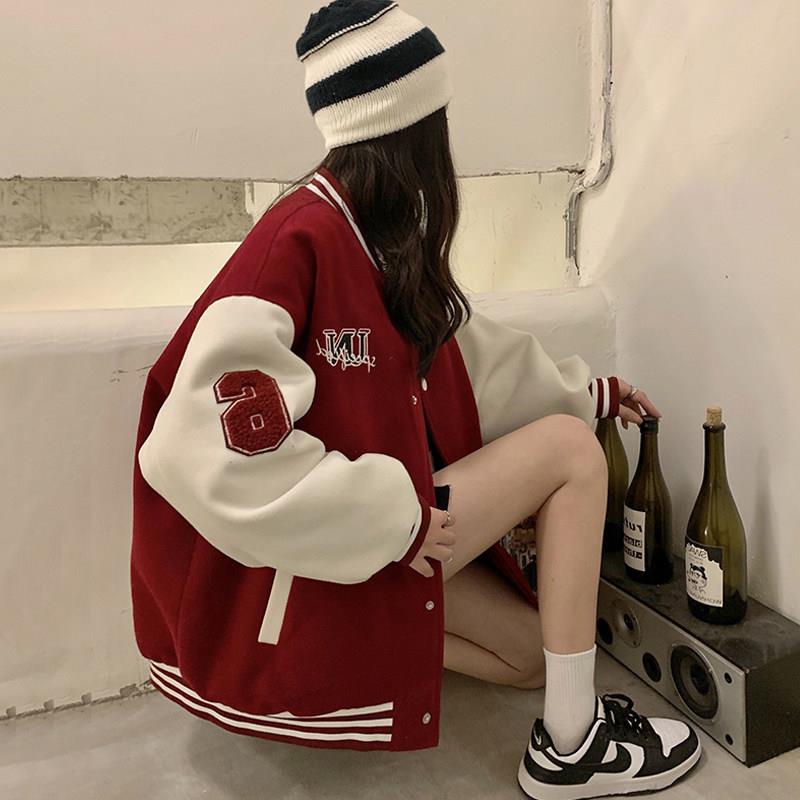 小香风夹棉棒球服女春秋欧货加厚棉服上衣减龄美式飞行服夹克外套