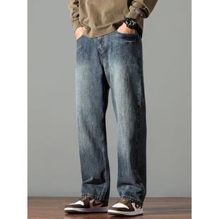 男直筒大尺码 牛仔裤 BIAS潮牌春秋新款 阔腿百搭宽松休闲 neith