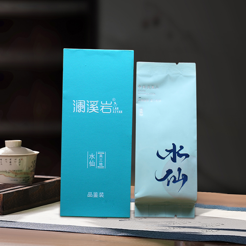 武夷岩茶【吴三地水仙】兰花香2盒4泡34克品鉴装