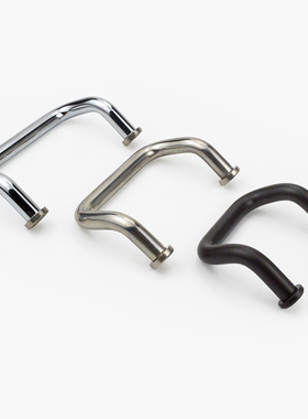 带垫圈角型折弯拉手铝合金不锈钢圆棒斜拉把手内装倾斜手柄UHFNSZ