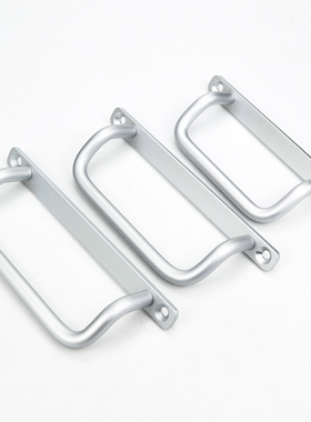 UHFNG明装双折弯带底板拉手 铝合金不锈钢垫板把手型材柜门把手柄