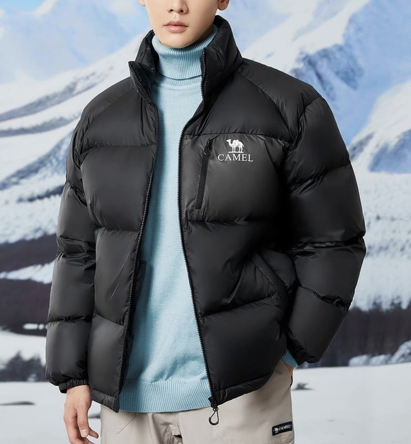 Camel/骆驼 暖绒系列胶囊系列黑钻5PRO石墨烯蓄热抗A34CF00804