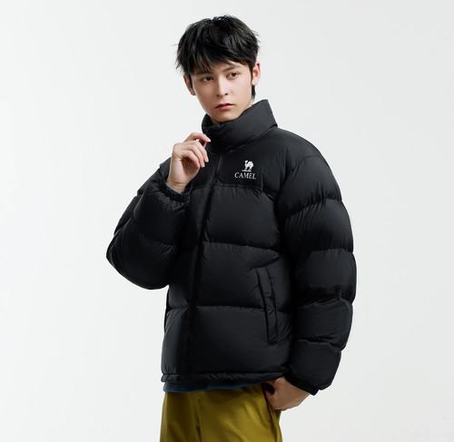 Camel/骆驼 胶囊系列立领防风防寒保暖羽绒服 A33CR07144C cz仓