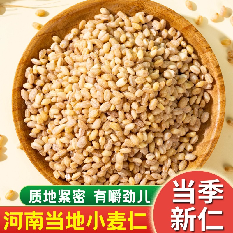 河南小麦仁去皮优质新鲜麦仁米带胚芽煮粥饭用麦仁酵子脱皮麦子