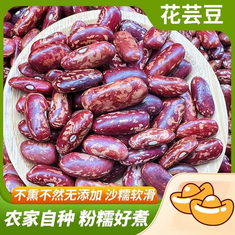 贵州农家新豆红腰豆紫花芸豆