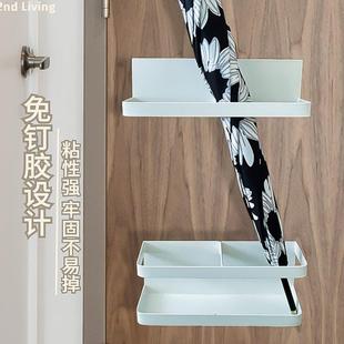 雨伞架磁吸家用门后玄关壁挂入户门沥水门口放伞挂钩置物架收纳架