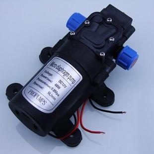 自吸水泵 洗车泵 喷雾器 螺纹口 增压泵 12V 回流阀型隔膜泵 60W