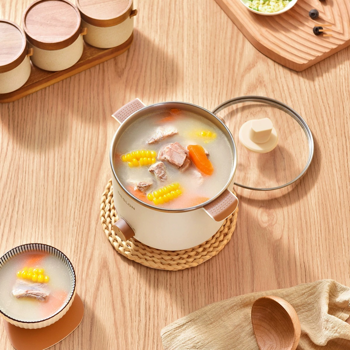 德世朗电煮锅一人食1.2L