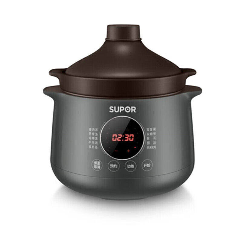 苏泊尔（SUPOR）电炖锅 4L多功能家用电炖盅 可预约炖汤锅 热水快