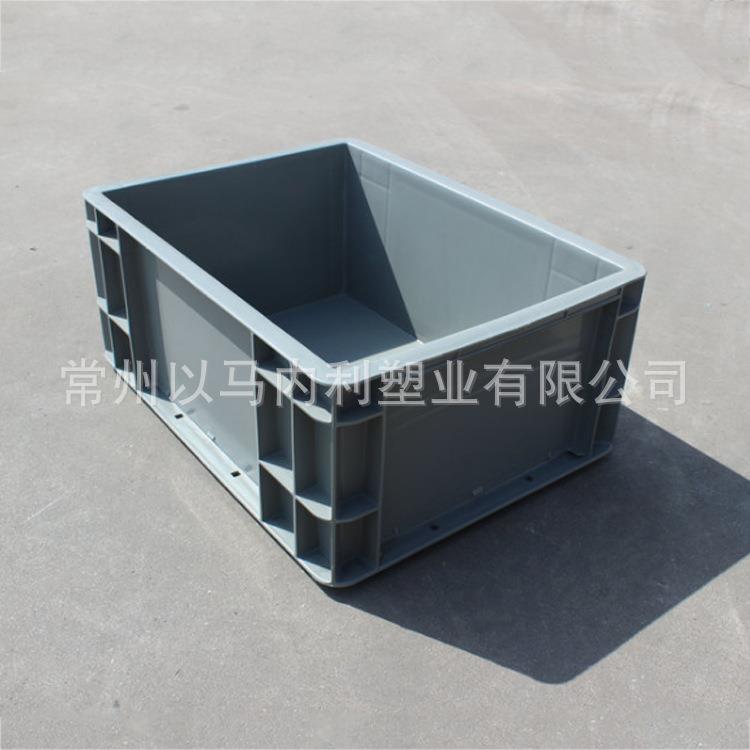 塑料物流周转箱带盖可堆式EU汽配箱加厚塑料中转箱物流包装周转