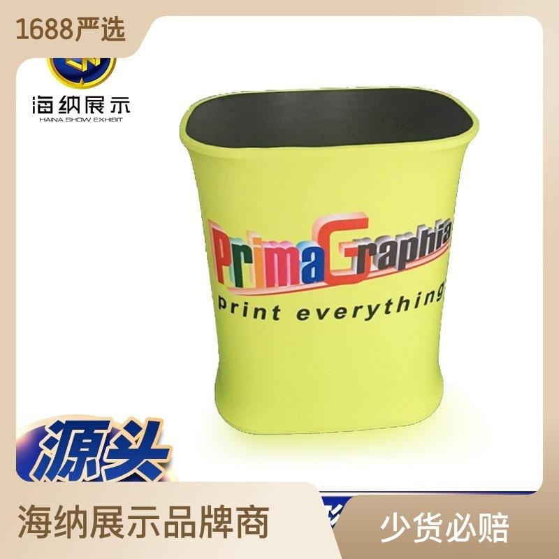 速展折铝合待金促销台603展示架快幕秀接方形展叠会前展台便携式