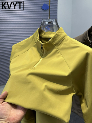 高端男士长袖卫衣2025年秋冬季新款半高领T恤男款运动休闲打底衫