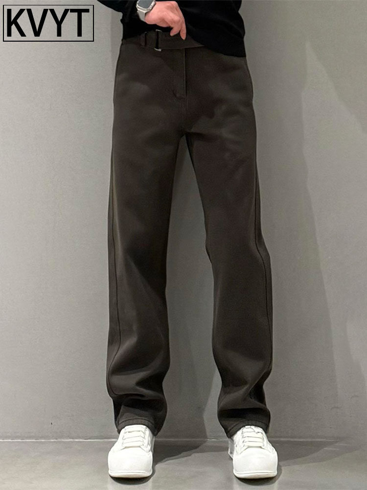 欧货轻奢男士直筒牛仔裤2025年秋季新款高级感长裤男款时尚休闲裤