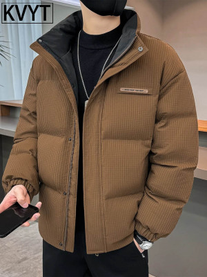 高端羽绒服男士冬季2025年新款潮牌男装外套高级感保暖面包服男款