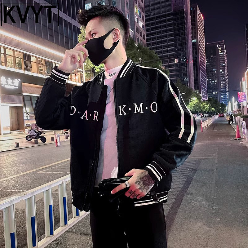 潮牌男士外套新款2025爆款棒球服夹克男款痞帅高级感男装上衣春秋