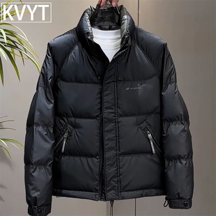 高级感男士2026新款羽绒服冬季高端加厚保暖修身立领外套男款上衣
