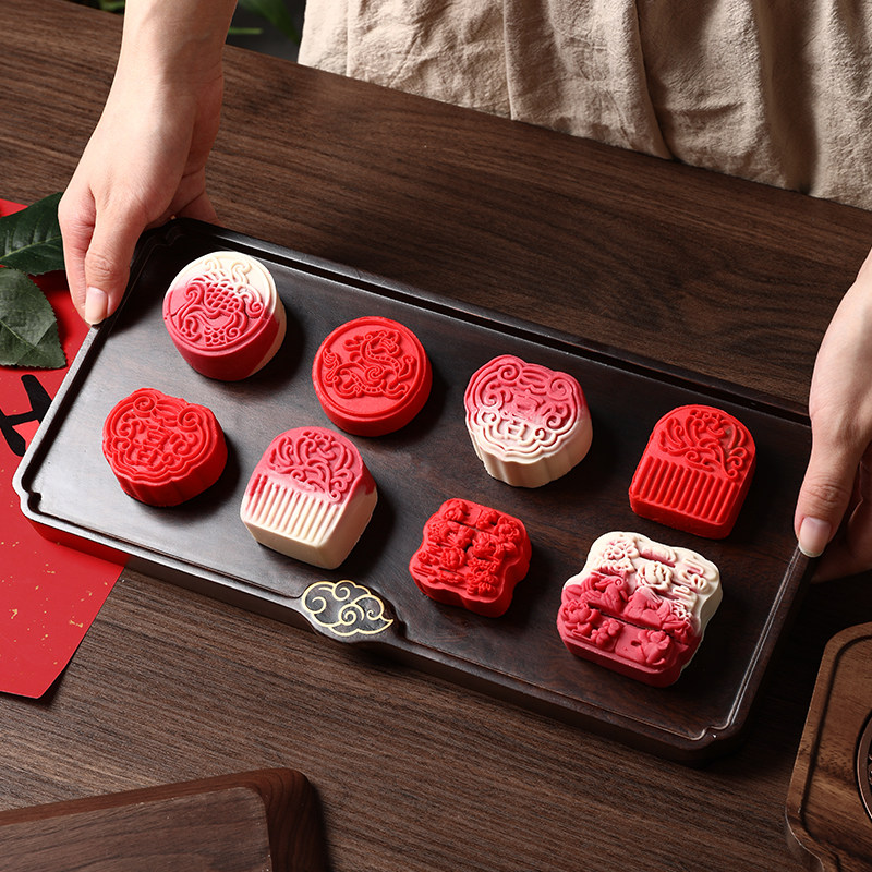 新中式糕点订婚摆台结婚喜饼摆盘茶点心喜庆布置用品女伴娘伴手礼