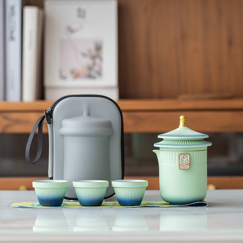 故宫旅行茶具公司商务年会礼品快客一壶三杯国庆中秋送员工伴手礼